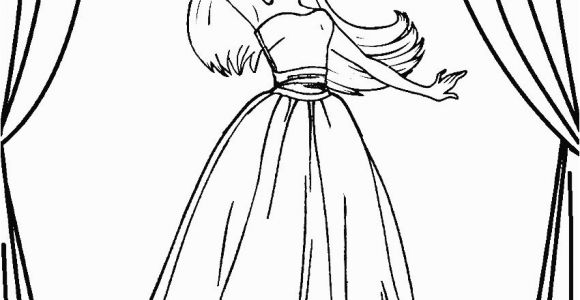 Barbie and the 12 Dancing Princesses Coloring Pages Printable Barbie Princess Coloring Pages for Kids