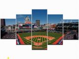 Baseball Field Wall Mural Hanging Painting Villa Painting Five Paintings 5 Pieces Piece Hd Print Stadium Sports Modern Wall Sticker Poster Canvas Painting Art Painting