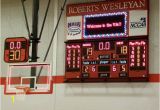 Basketball Scoreboard Wall Mural Full Feature Scoreboard with Player Stat Panels and A 4 X 8