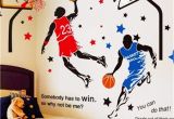 Basketball Wall Murals Large Kelay Fs 3d Basketball Wall Decals Sports Decals Basketball Stickers Wall Decor Basketball Player Wall Stickers for Boys Room Bedroom Decor