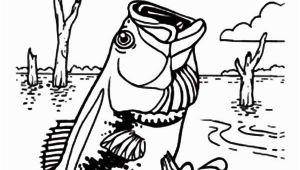 Bass Fish Coloring Pages Bass Fish Catching Dragonfly Coloring Pages Best Place to