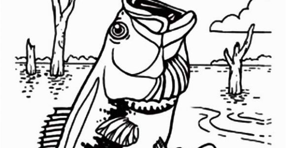 Bass Fish Coloring Pages Bass Fish Catching Dragonfly Coloring Pages Best Place to