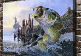 Bass Fishing Wall Murals Z112b Al Agnew Aquatic Animals Sea Fish Landscape Hd Canvas