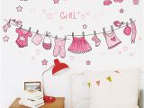 Bathroom Wall Murals Stickers Us $2 6 Off Bathroom Clothes Wall Stickers Nursery Girls Bedroom Wall Decals Home Decor Poster Mural Kids T In Wall Stickers From Home & Garden