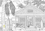 Beach House Coloring Pages Beach House Printable Adult Coloring Page From Favoreads