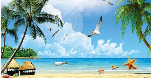 Beach Wall Murals Amazon Amazon Xbwy Custom 3d Mural Wallpaper for Wall Holiday