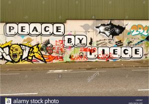Belfast Peace Wall Murals Belfast Peace Wall Graffiti Stock S & Belfast Peace Wall