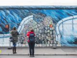 Berlin Wall Mural Kissing Berlin Installs A Security Fence to Protect East Side