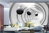 Best 3d Wall Murals Wall Mural Futuristic Tunnel