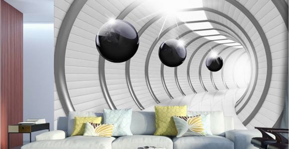 Best 3d Wall Murals Wall Mural Futuristic Tunnel