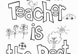 Best Teacher Coloring Page Teacher Appreciation Coloring Sheet