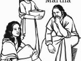Bible Coloring Pages Mary and Martha Maria