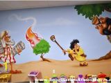 Bible Story Wall Murals Moses David and the Giant Mural