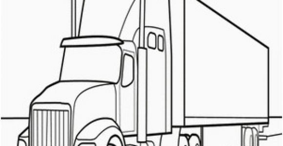 Big Truck Coloring Pages for Kids Semi Truck Coloring Page