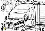 Big Truck Coloring Pages Kenworth T2000 Truck Coloring Page