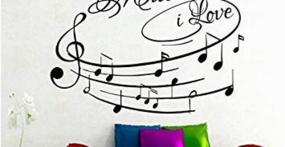 Big Wall Murals Cheap Amazon Na Giant Wall Decals Music I Love Art Design