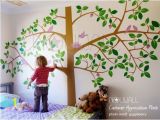 Bird and Owl Tree Wall Mural Set Children Wall Decal Wall Sticker Art Giant Tree Wall Decal