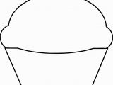 Birthday Cupcake Coloring Page Basic Empty Cupcake Coloring Page