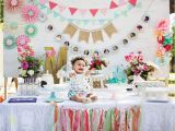 Birthday Party Wall Murals Blooming Spring Fling First Birthday Party