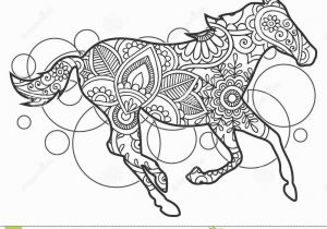 Black and White Horse Coloring Pages Black and White Horse Hand Drawn Doodle Stock Illustration