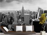 Black and White Nyc Wall Mural Black & White 3d Wall Mural Night Scenery New York City Custom 3d Mural for Background Living Room Architectural Removable Wallpaper C Wallpaper