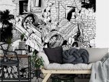 Black and White Wall Mural Wallpaper Ft 6556 Fototapete Drawstore Pickup