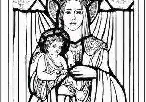 Blessed Mother Coloring Page Christmas Coloring Pages Jesus and Mary