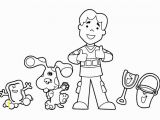 Blues Clues Coloring Pages Birthday Blues Clues Coloring Pages Inspirational Blues Clues Colouring Pages