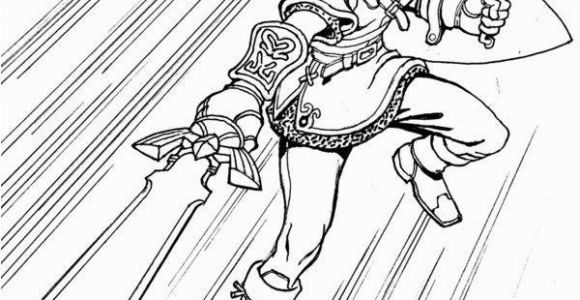 Breath Of the Wild Coloring Pages Link and Zelda Coloring Pages