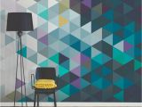 Brewster Home Fashions Wall Mural Brewster Abstract Triangles Wall Mural Wr In 2019