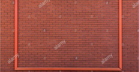 Brick Wall Mural Mockup Poster Frame On Brick Wall Stock Alamy