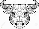 Bull Head Coloring Page Bull Head Coloring Page 6124