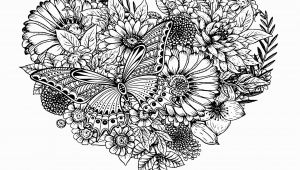 Butterflies and Flowers Coloring Pages for Adults Flowers & butterfly Flowers Adult Coloring Pages