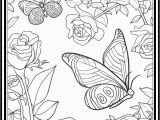 Butterflies and Flowers Coloring Pages for Adults Friday March 18th 2016