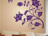 Buy Wall Murals Online India Stickerskart Wall Stickers Wall Decals Purple Vine Flower 5710 50×70 Cms