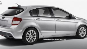 Cabela's Wall Murals Proton Preve Hatchback – A Sketch Of the Rear Carstation