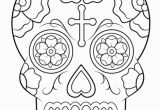 Calavera Mask Coloring Page Calavera Sugar Skull Coloring Page From Sugar Skulls Category