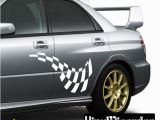 Car Window Murals Checkered Flags Wall Decal Vinyl Decal Car Decal Sm034