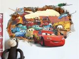 Cars 3 Wall Mural Pixar Cars 2 3 Sticker Lightning Mcqueen Mater Pvc