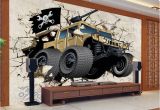 Cars themed Wall Murals Us $13 76 Off Custom Mural Wallpaper 3d Cartoon Broken Wall Out Car Photo Wallpaper Children Bedroom Living Room Tv Background Home Decor In