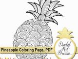 Cartoon Pineapple Coloring Page Pineapple Coloring Page Pdf Coloring Pages for Adults Jpg Digital