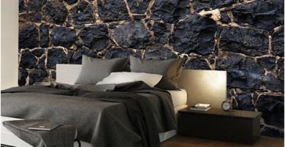 Castle Stone Wall Mural Wallpaper Art Picture Stone Black Rock Brick F A 0526