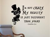 Cat In the Hat Wall Murals Pvc Removable Alice In Wonderland Cheshire Cat Wall Stickers Vinyl