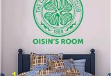 Celtic Fc Wall Murals Celtic Football Club Personalised Crest & Name Wall Sticker