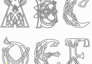 Celtic Knotwork Coloring Pages Clipart Celtic Letters