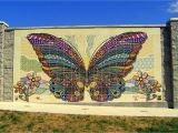 Ceramic Murals On Wall butterfly Mural" Made Of Our Ceramic Tiles Was Dedicated to the