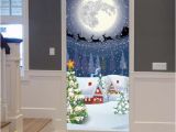 Cheap Christmas Wall Murals Creative 3d Christmas Pattern Door Sticker Diy Decor Wall Painting Pvc Self Adhesive Wall Mural Xmas Decoration Wallpaper Decal Stickers Hd Wallpaper