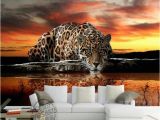 Cheetah Print Wall Murals Custom Wallpaper 3d Stereoscopic Mural Wallpaper Animal