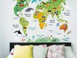 Childrens Wall Stickers Murals 3 Cool World Map Decals to Kids Excited About Geography