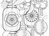 Chinese Lantern Coloring Page Icolor by Lanterns and Flowers I Wish I Can Almost Smell these